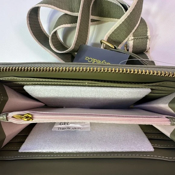 Macy’s Style & Co Mini Studded Sage Green Crossbody/Phone Holder - Picture 4 of 4